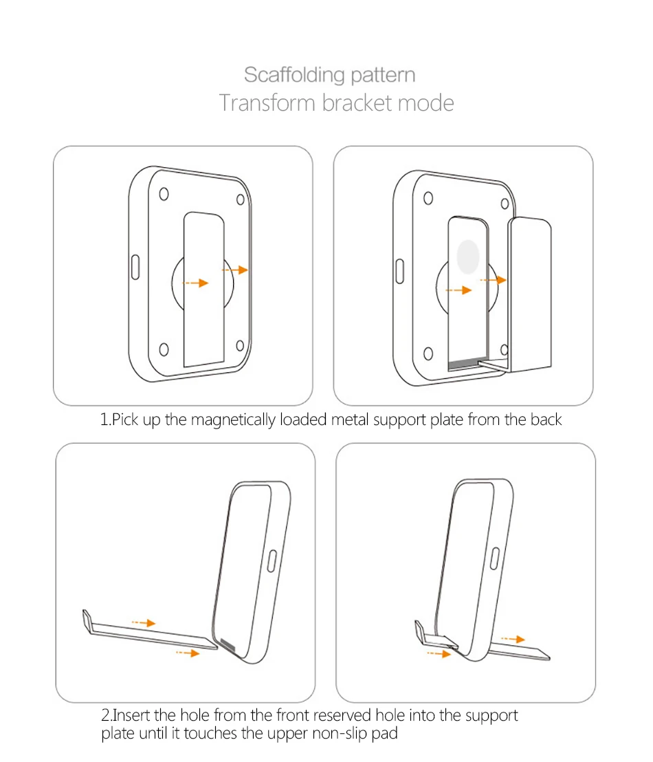 !ACCEZZ Mirror Phone Stand Charger 7.5W Fast Qi Wireless Charging For iPhone X 8 Plus XS MAX XR MIX 2S 10W Charge For Samsung S8 (14)