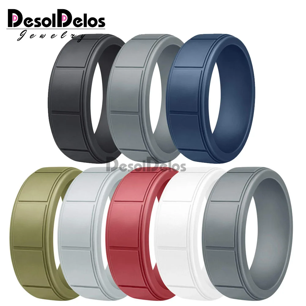 

DesolDelos Trendy Popular 8 9 10 11 12 13 Size Environmental silicone Female Ring For Women Girls Office Lady Finger Jewelry