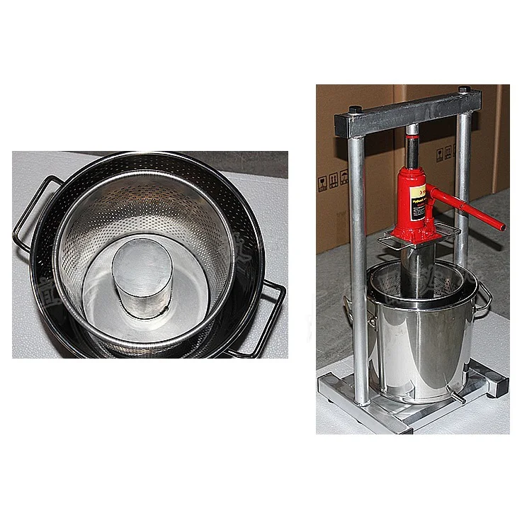 Keine Jack 304 Edelstahl Haushalt Manuelle Hydraulische Obst Und Honig Und Trauben Presser Schmalz Brot Maschine Ölpresse-in Küchenmaschinen aus Haushaltsgeräte bei
