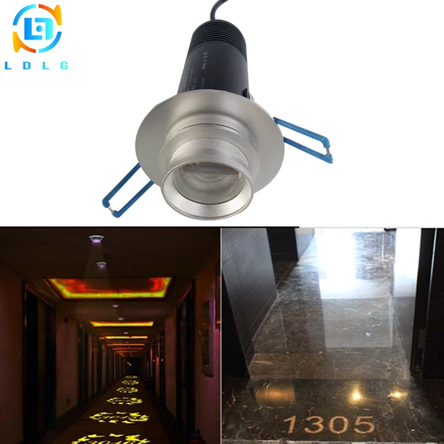 rustproof indoor 10w led projector light custom slide led lamp slide on lights