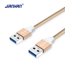 JianHan USB 3.0 Extension Cable 1M USB 3.0 A Type Male to Male Nylon Braided Cables Data Cables For Radiator Laptop Hard Disk
