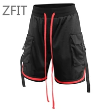 Боковые ленты мульти накладные карманы повседневные мужские шорты летние шорты для бега спортивные мужские джоггеры тренировочные шорты для мужчин