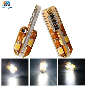 

10pcs 12V White T10 Canbus 2835 8 SMD Led Bulbs 200LM Error Free Auto Car Door Lights Luggage Compartment Clearance Lights