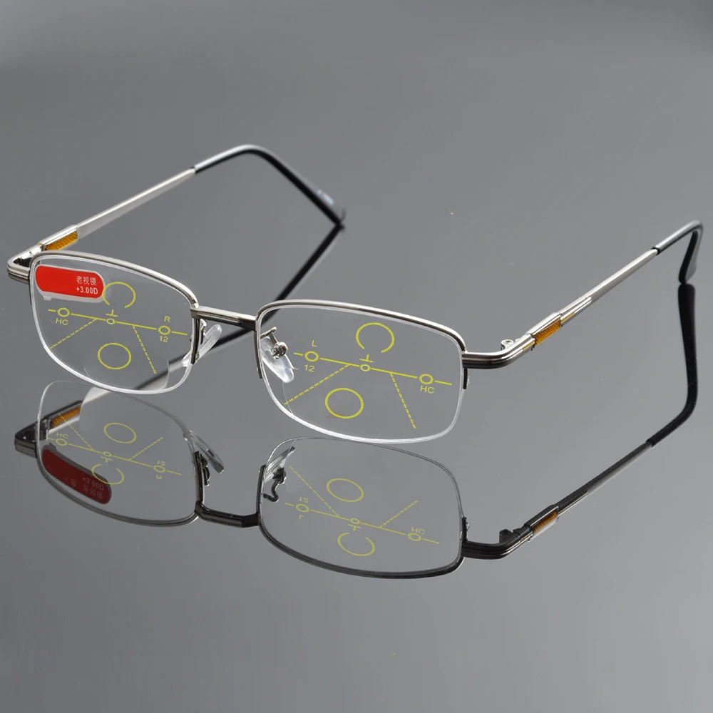 No Line Bifocal Progressive Multifocal Reading Glasses High Quality