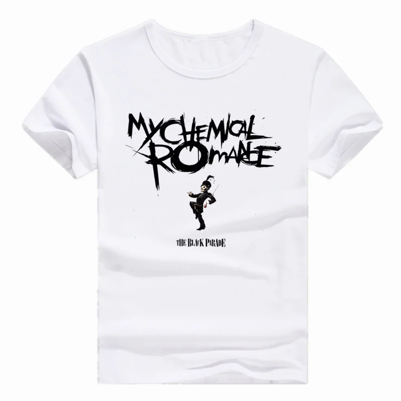 

Asian Size Print My Chemical Romance Punk Band T-shirt Short sleeve Summer Casual O-Neck T shirt Men Women HCP306
