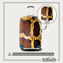 3D змеиный принт водонепроницаемый Эластичный багажный Защитный чехол для 18-30 дюймов эластичный чехол для дорожного чемодана