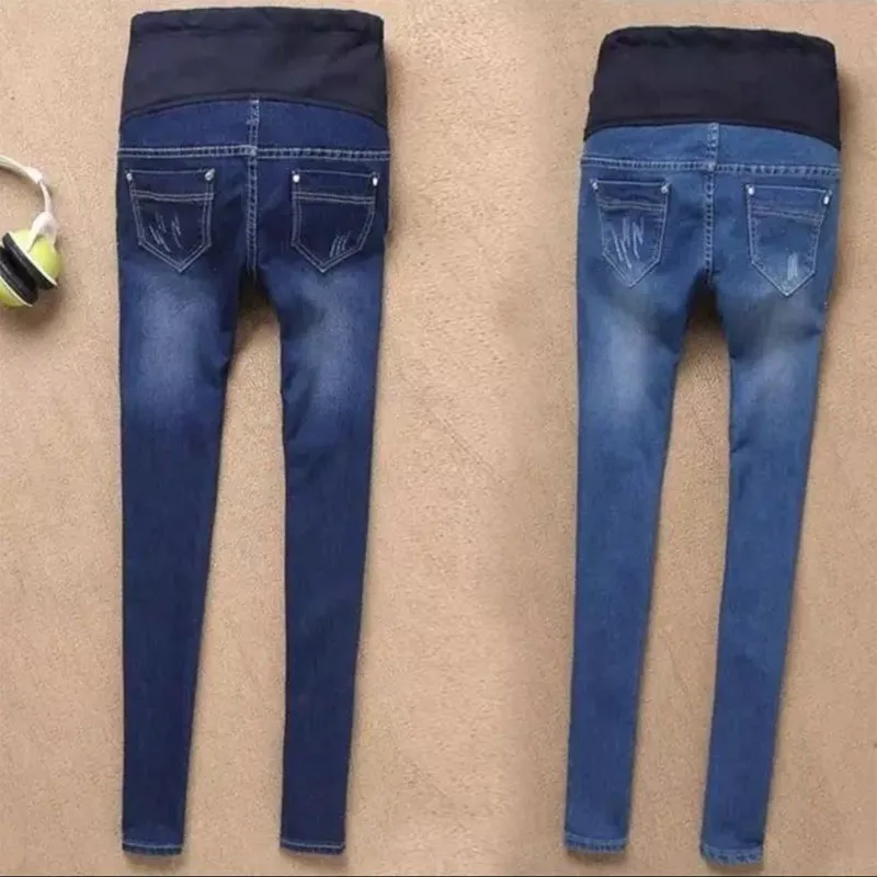 Maternity Jeans For Pregnant Women Pregnancy Winter Warm Jeans Pants Maternity Clothes For Pregnant Women Nursing Trousers
