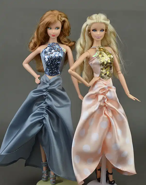 barbie vestido brillante