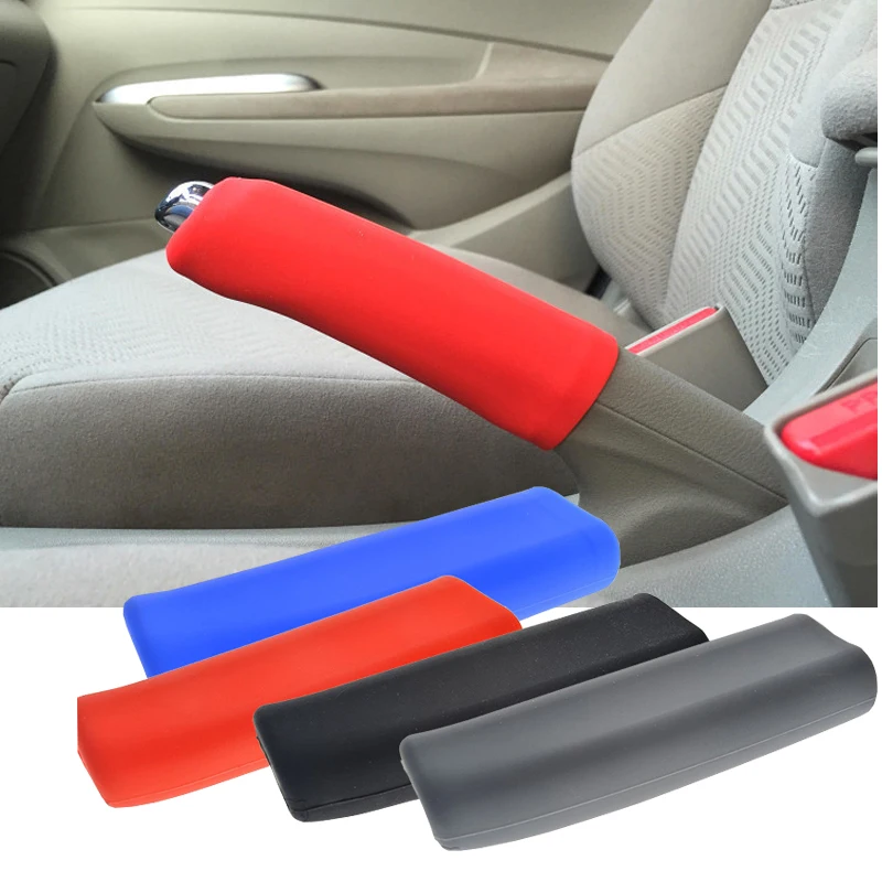 

Car Handbrake Grips Covered Silicone Gel Cover Anti-slip Parking Hand Brake Grips Multi-color Sleeve Automobile Car Accessories