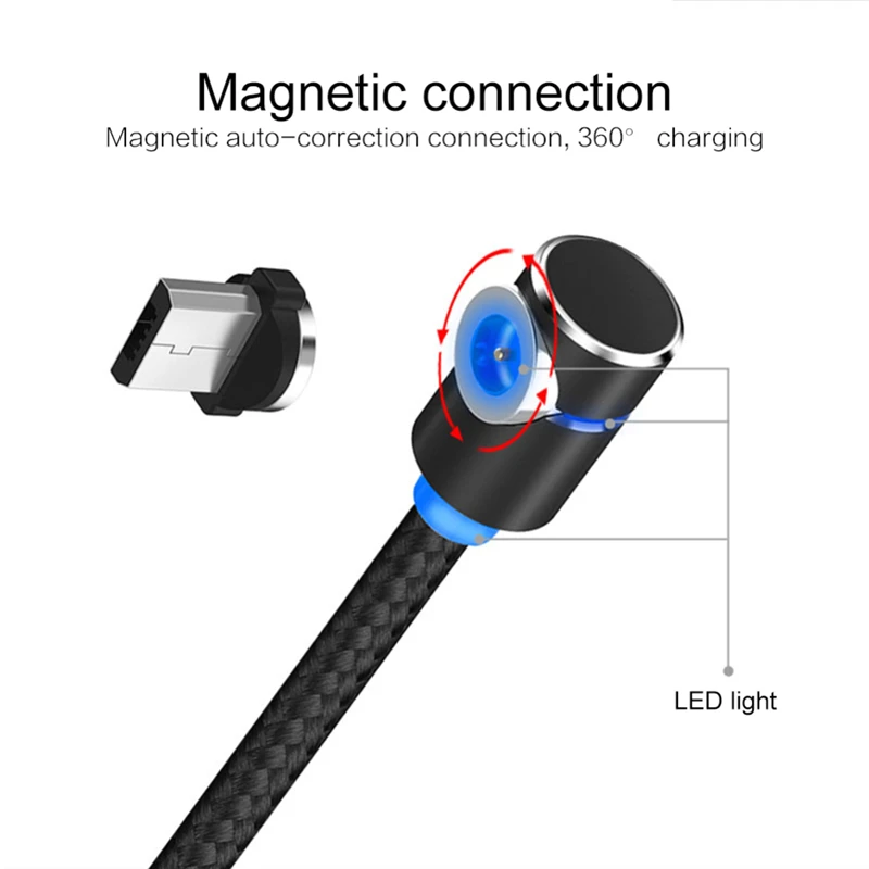 3 в 1 Магнитный Micro USB/type-C/IOS кабель для быстрой зарядки и синхронизации данных для Iphone8 для Iphone X для HUAWEI для SAMSUNG