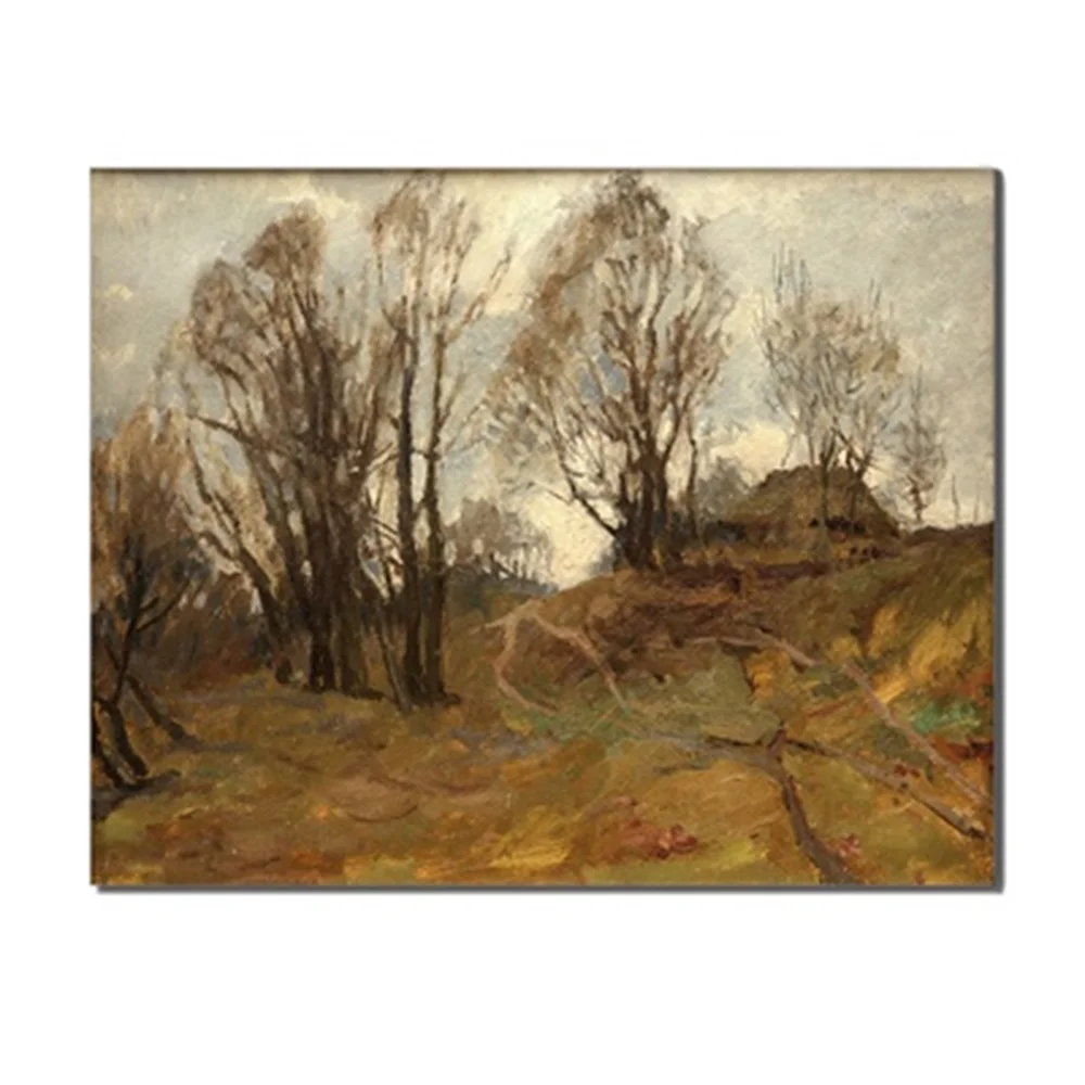 

Autumn Natural Scenery Tree Modern Canvas Oil Painting Wall Art Paint For Home Office Wedding Living Room Bedroom Decor No Frame