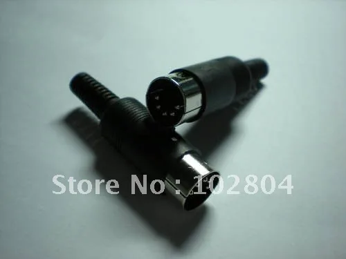 

DIN Plug Connector 5 Pin with Plastic Handle 10 pcs per Lot