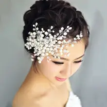 Свадебные заколки для волос с искусственным жемчугом, хрустальные заколки для волос для невесты или подружки невесты, свадебные украшения для волос, аксессуары