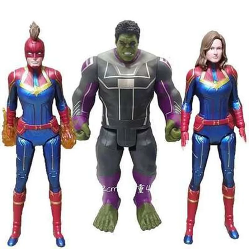 Avengers 4 Endgame 12/" Captain Marvel Hulk Display PVC Action Figure Toy New