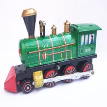 [Funny] взрослая Коллекция Ретро заводная игрушка металлическая Оловянная локомотив механическая игрушка заводные игрушечные фигурки модель детский подарок