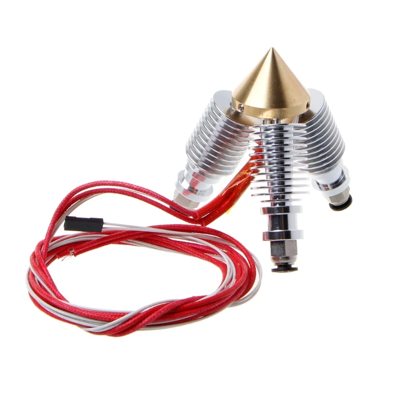 Латунный Алмазный экструдер для Reprap Hotend 3D V6 радиатор 3 в 1 мульти сопло Экструдер