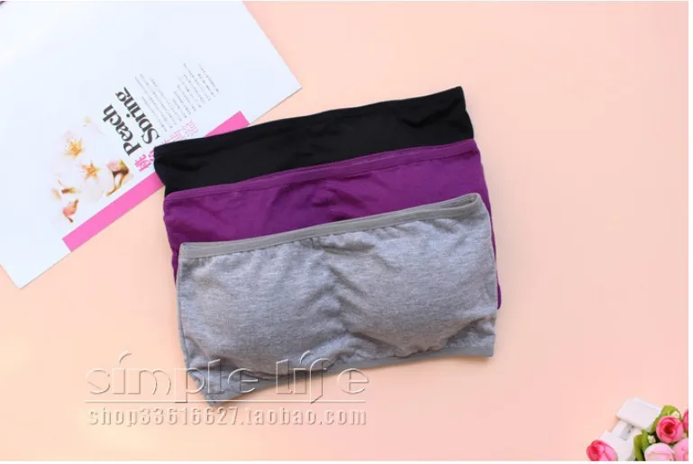 GOPLUS 2018 New Sexy Strapless Crop Top Bra Bandeau Brassiere Tube Tops Candy Colors 14 colors M0156