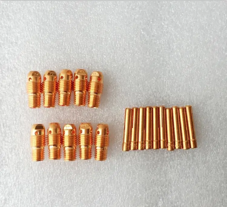 

Free Shipping 40PCS TIG Welding Torch Collet 1.0mm And Collet Body 1.0mm For WP-9