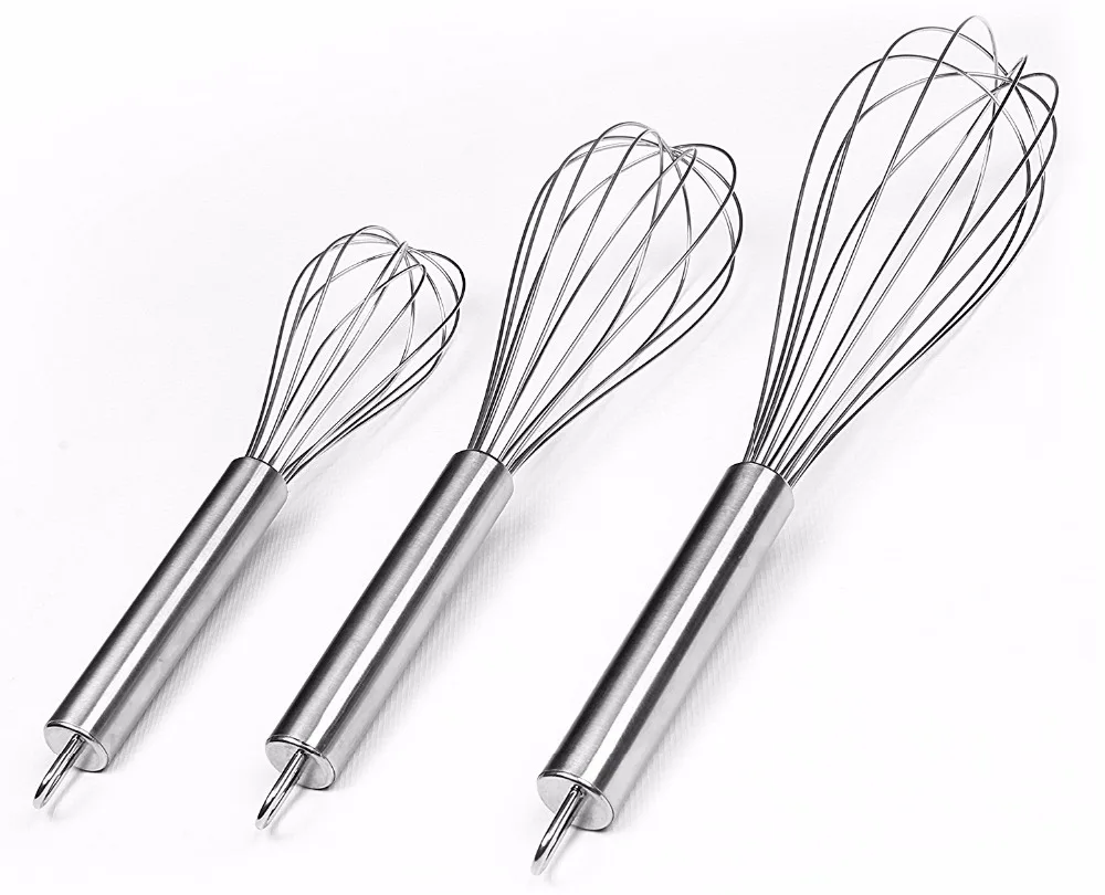 

24cm Stainless Steel Whisk, Balloon Whisk Set, Wire Whisk, Egg Frother,Tools For Milk & Egg Beater Blender, Beating & Stirring