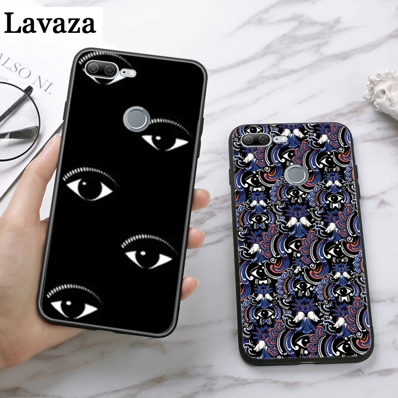 Силиконовый чехол с большими глазами для Huawei P8 Lite 2015 2017 P9 2016 Mimi P10 P20 Pro P Smart Z 2019