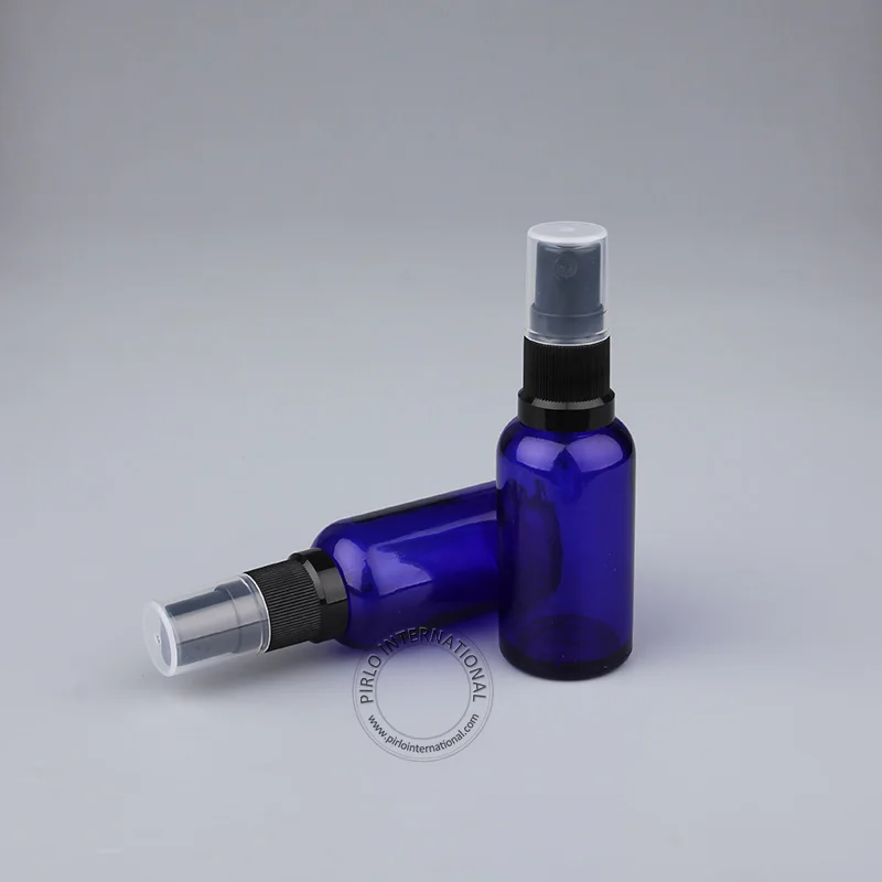 Makeup Tools 5 x 30ml/30cc High Quality Essential Oil Bottle 1oz Glass Atomizer Small Blue Perfumes Spray Bottles Black Sprayer | Красота и