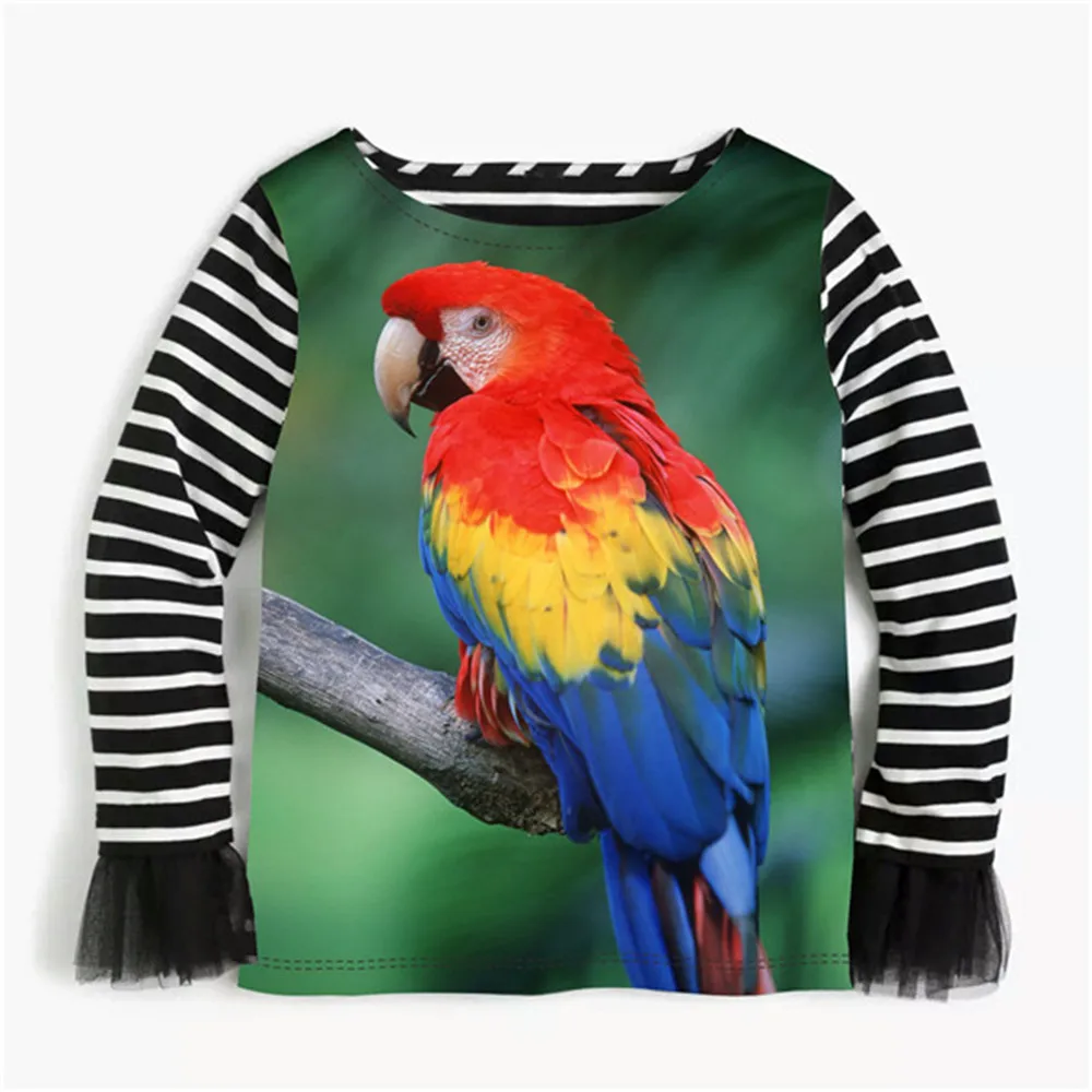 parrot print blouse