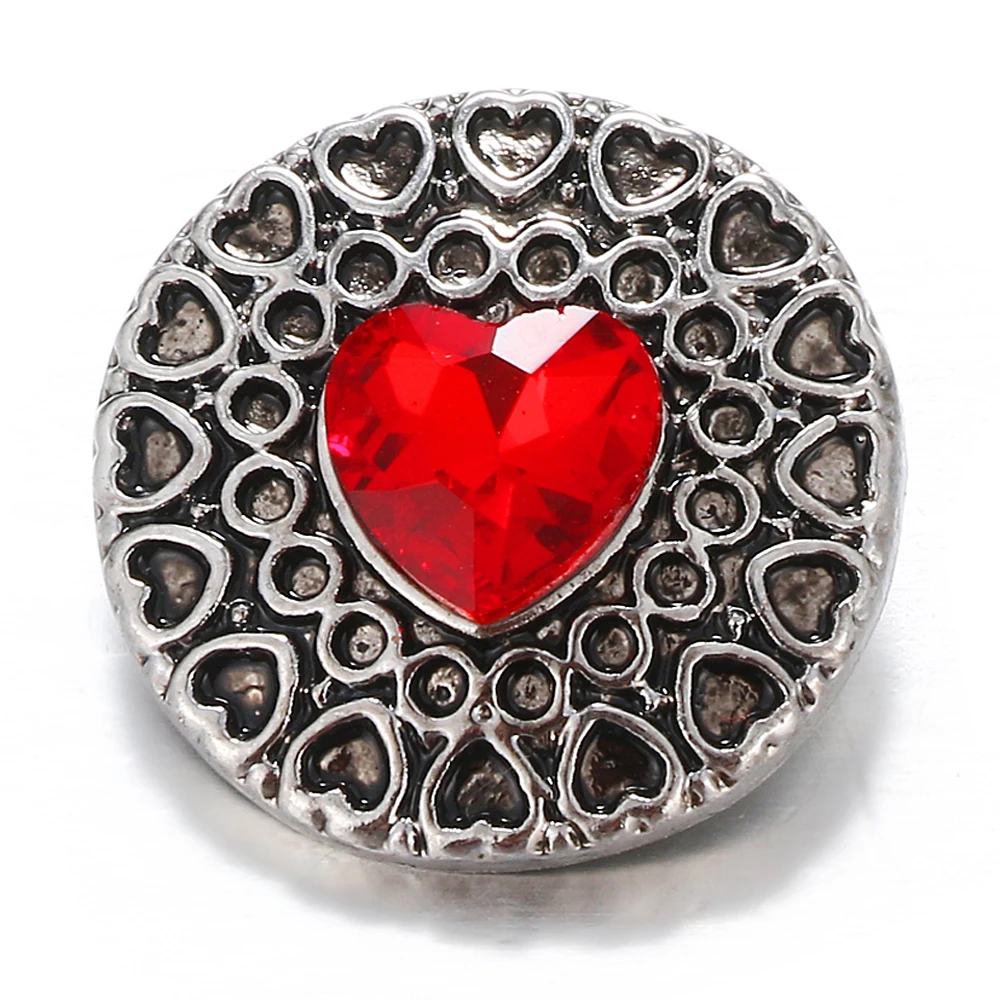 20 шт., замочек из горного хрусталя, ювелирная кнопка, 18 мм, очаровательный браслет, подарок на День святого Валентина для девушек, жены