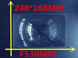 1 шт./лот 248*168 мм прямоугольник для 8.9 дюймов DIY проектор линза Френеля фокусное расстояние 530 мм высокой концентрации объектив Бесплатная