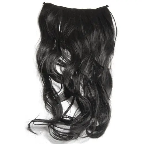 5 Clip Women Fashion Natural Synthetic Hair In Extensions Ladies Black Brown Long Curly Wavy Extension |