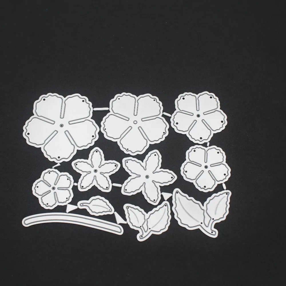 

Seven Little Flowers DIY Scrapbooking Photo Album Paper Card Craft Cute Embossing Metal Cutting Dies Stencils Scrapbooking