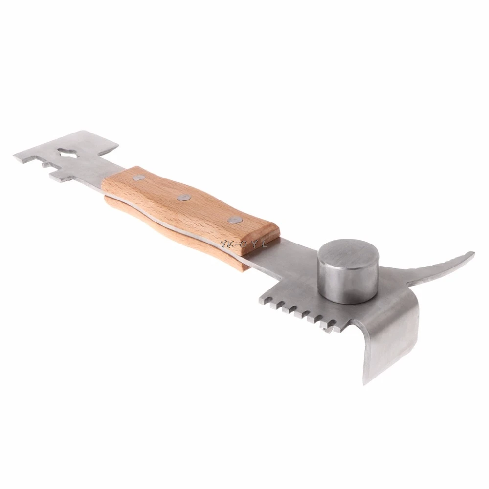 

Bee tools Stainless Steel Bee Tools Multifunctional Scraper Beekeeping Knife Wooden Handle Cut honey knife