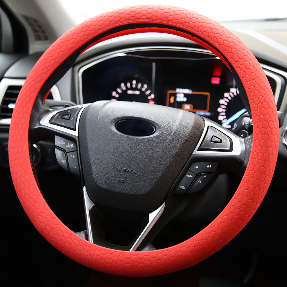 hot design car steering wheel cover silicone steering wheel cover anti