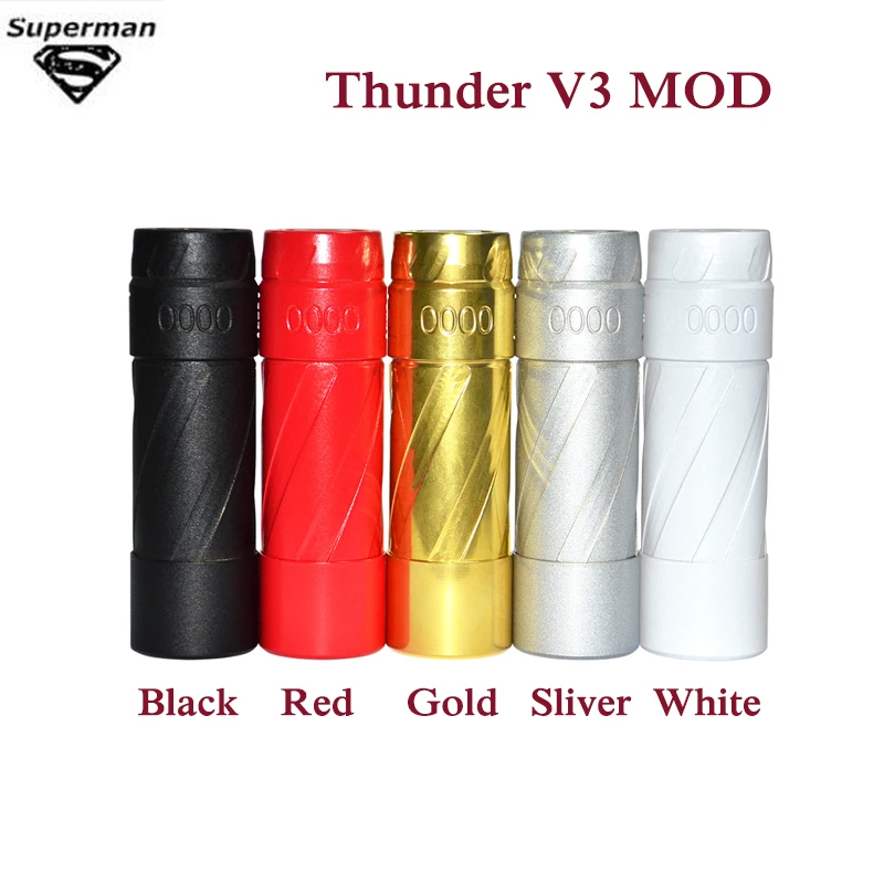 Mech Mod Vape Kit 18650 20700 батарея Thunder V3 Fit RTDA RTA RDA атомайзер 5 цветов нижний весенний дизайн