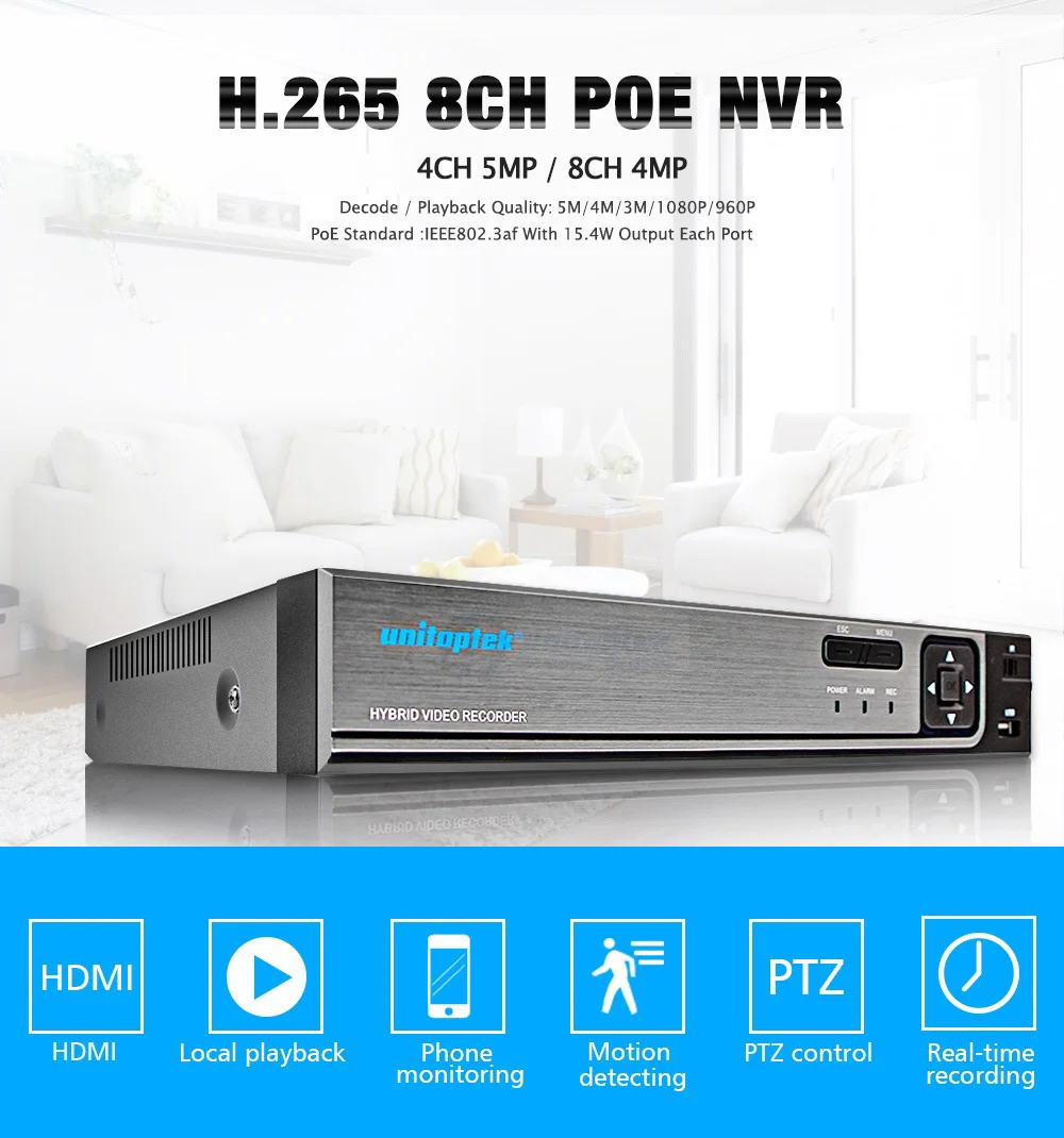 4CH ONVIF 48V 5MP/4MP/2MP POE NVR сетевой видеорегистратор Автономный H.264 H.265 CCTV NVR реальный для POE 4MP IP камера P2P Облако