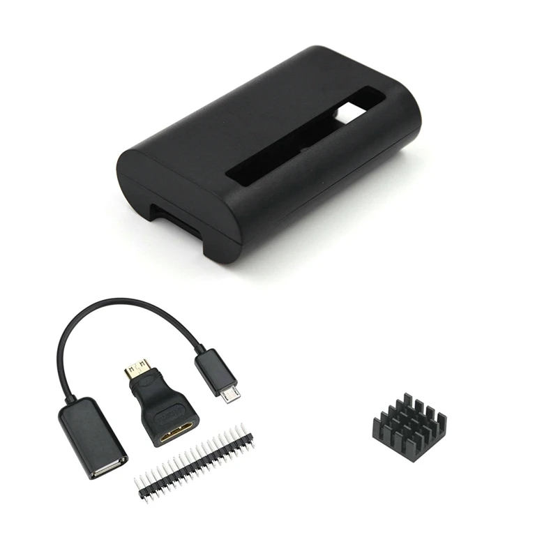 

Raspberry Pi Zero Case with Heat Sink and 3 in 1 Adapter Kit Compatible with Raspberry Pi Zero W
