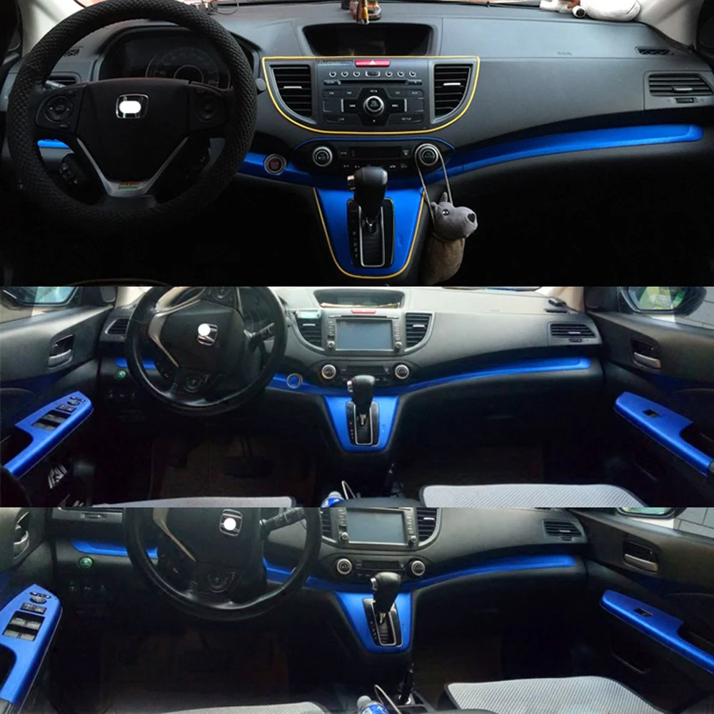Для Honda CRV 2012-2016 передняя отделка панели управления дверная ручка 3D/5DCarbon волокно наклейки Наклейка для автомобиля аксессуары