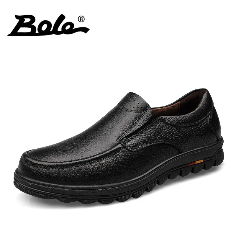 BOLE Brand Handmade Genuine Leather Men Shoes Design Slip on Breathable Men Driving Shoes Flats Loafers Shoes Men Big Size 38-47 BOLE Brand Handmade Genuine Leather Men Shoes Design Slip on Breathable Men Driving Shoes Flats Loafers Shoes Men Big Size 38-47