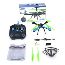 Rc Quadcopter With Camera HD Mini Flying Camera Helicopter 2.4G 4CH Dron Headless Mode Copter Jjrc H98 Remote Control Drones