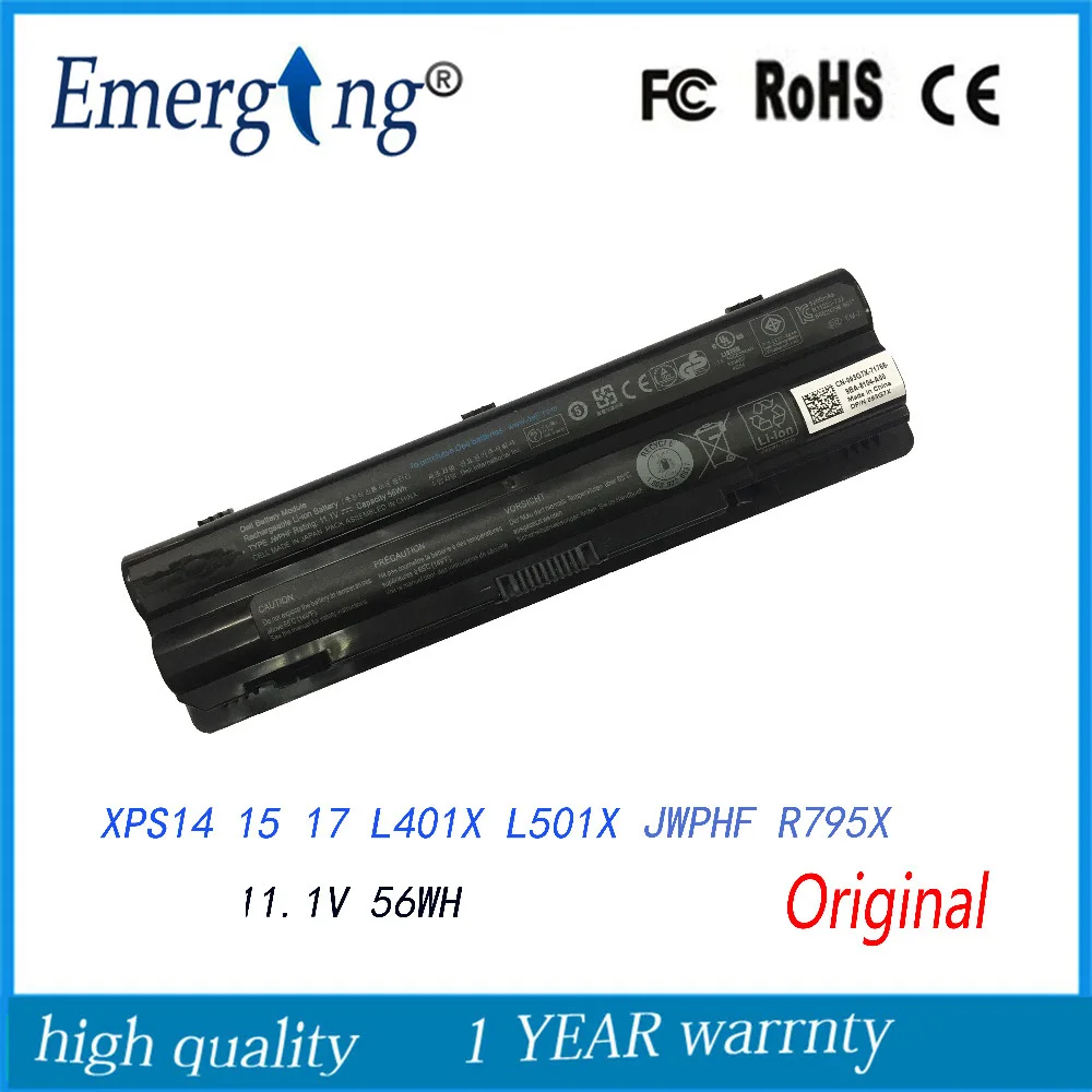 6 celdas 11,1 V nueva batería Original para portátil Dell XPS L401x