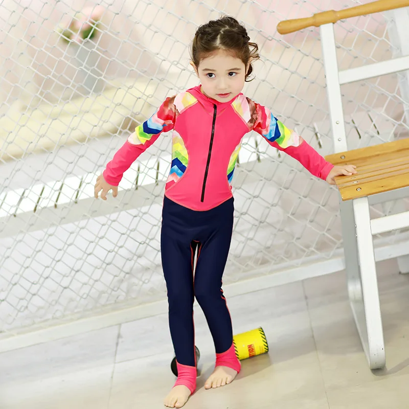 MEIYIER Kids Hooded Rash Guard Diving Suit One Piece Wetsuit Triathlon