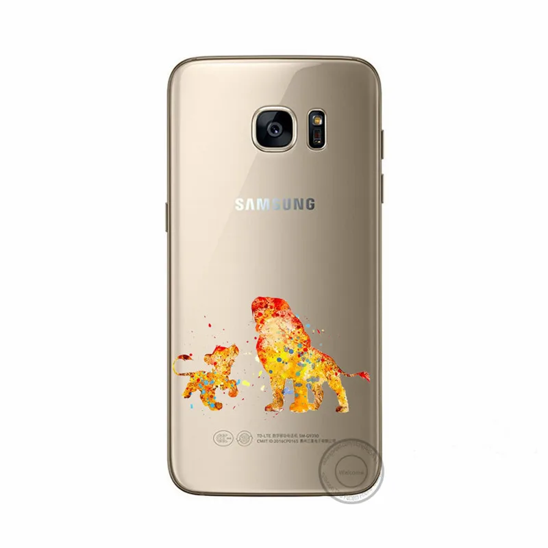 Для samsung Galaxy J7 2016 J710 чехол для телефона Симпатичные Единорог Собака Лев цыплят