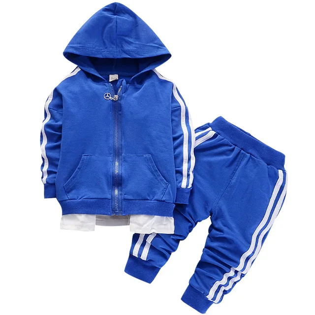 Fashion Spring Autumn Baby Boys Girls Cotton Sport set Jacket+pants 2pcs/sets Boys Tracksuit Baby Clothing Set Baby Set
