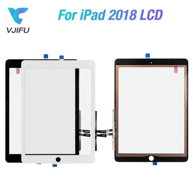 New For iPad 9.7 (2018 Version) 6 6th Gen A1893 A1954 Touch Screen Digitizer  Glass With Home Button +Tools+Tempered Glass - AliExpress