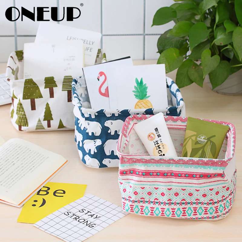 ONEUP DIY офисная настольная корзина для хранения Складывания Белья коробка игрушек