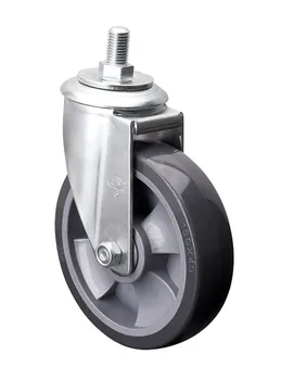 

1PC EDL Heavy 6 Inch Casters Wheels 200Kg Polyurethane Wheels Castors Thread Screw Bearing Swivel Roller Industrial for trolley