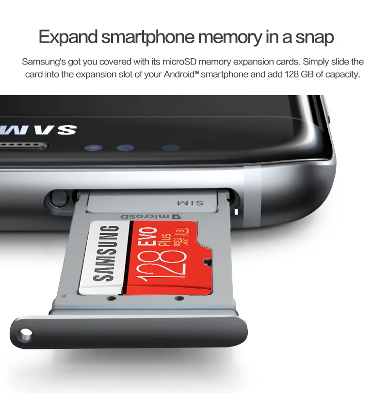 SAMSUNG карта памяти Micro SD карты 256 ГБ 64 Гб 128 U3 SDXC Класс EVO+ класс 10 UHS TF карту Транс флеш-карты до 100 МБ/с