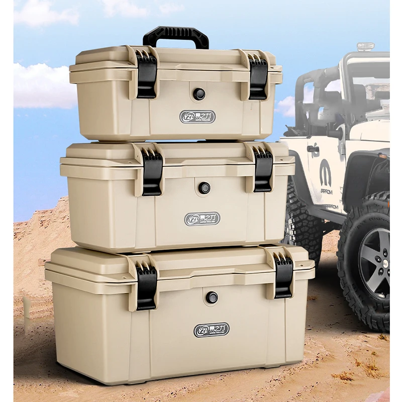 

Waterproof Toolbox Portable Tool box Seal Safety Box Shockproof Case Large Hardware Electrician Storage Box Car Repair Toolbox