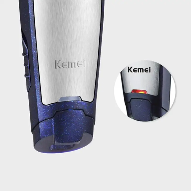 Kemei KM-5021 перезаряжаемая электрическая Бесшумная машинка для стрижки волос, машинка для стрижки волос, машинка для стрижки бороды, парикмахерские бритвы для мужчин