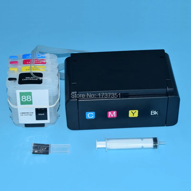 4 لون الحبر نظام العرض مستمر ل hp 88 ل hp officejet برو K7580 K7680 K7780 k550 k5400 طابعة