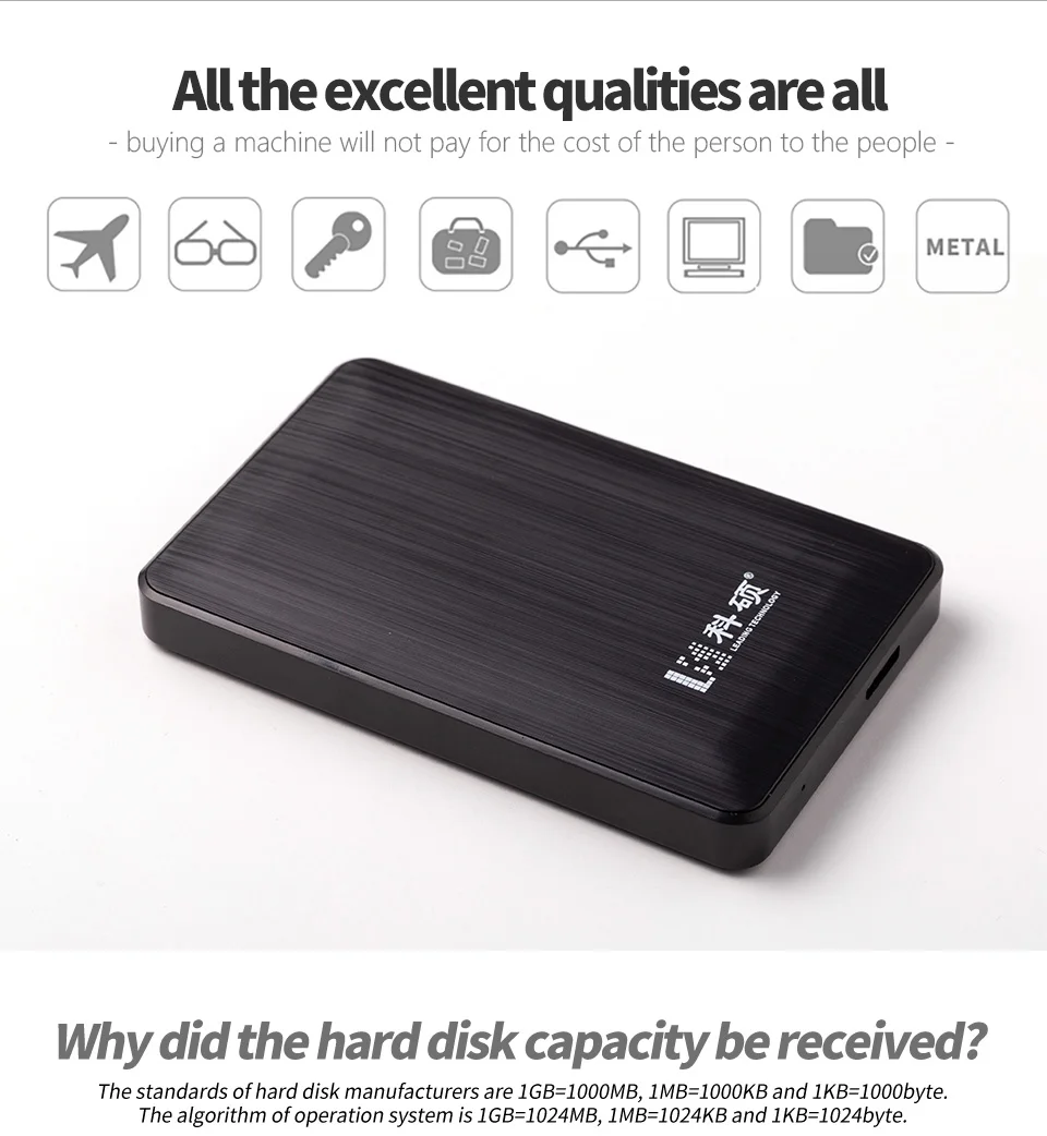 Disque dur externe Portable UDMA disque dur USB3.0 HDD stockage pour One, Xbox 360, PS4, PC, Mac, bureau, ordinateur Portable, Xbox, KESU, 2.5